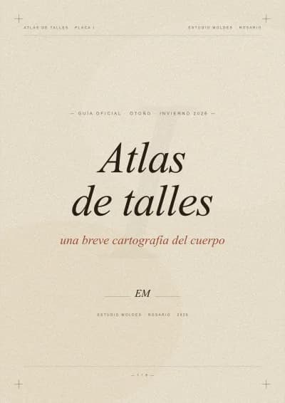 Portada del Atlas de talles de Estudio Moldes